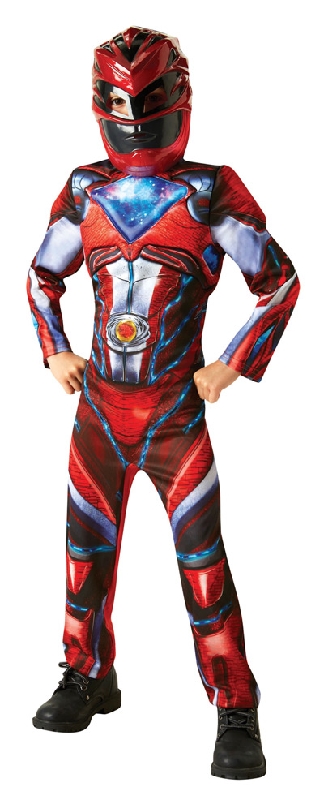 POWER RANGERS RED DELUXE COSTUME, CHILD